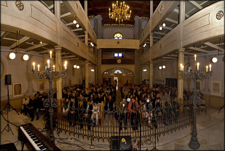 3. Benefin koncert pro ProCit - prostor synagogy zaplnn publikem - 30. 9. 2015